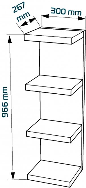 Полка Фора 100Е белая