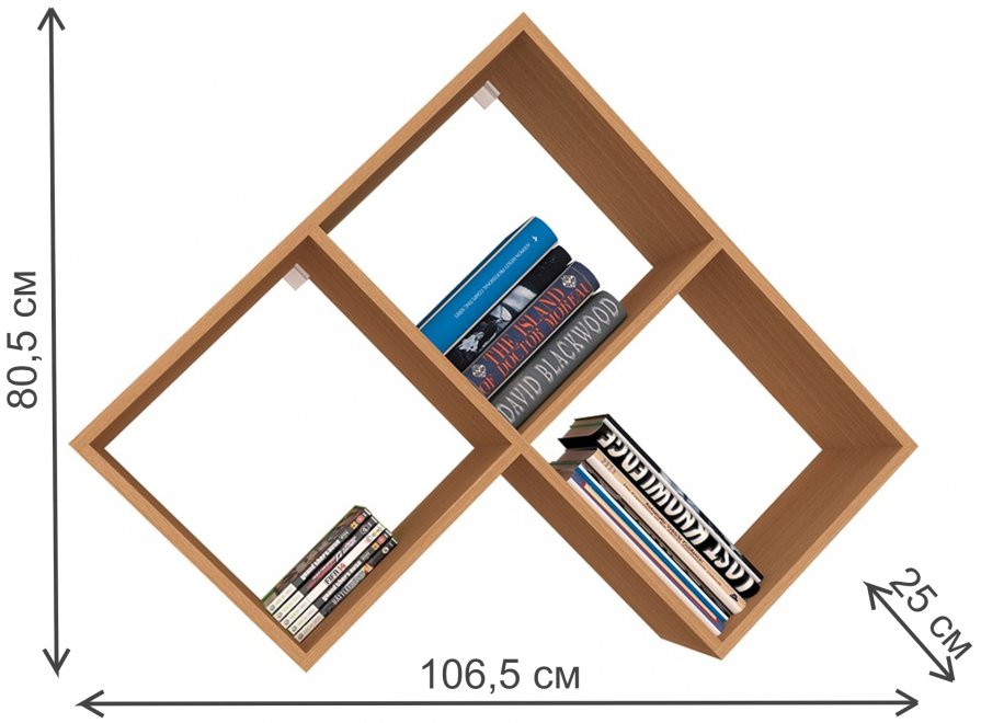 Полка Мебелеф-6 левая ольха