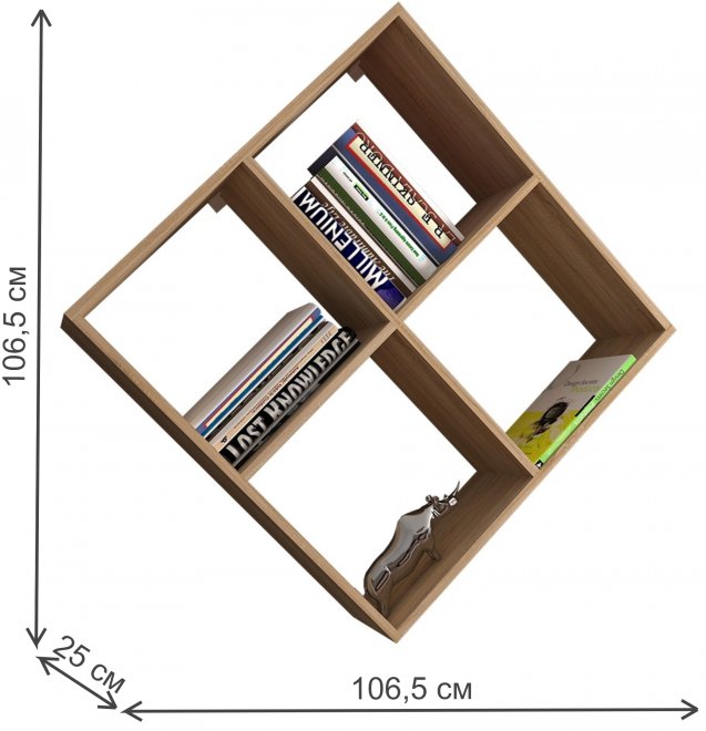 Полка Мебелеф-7 левая дуб сонома