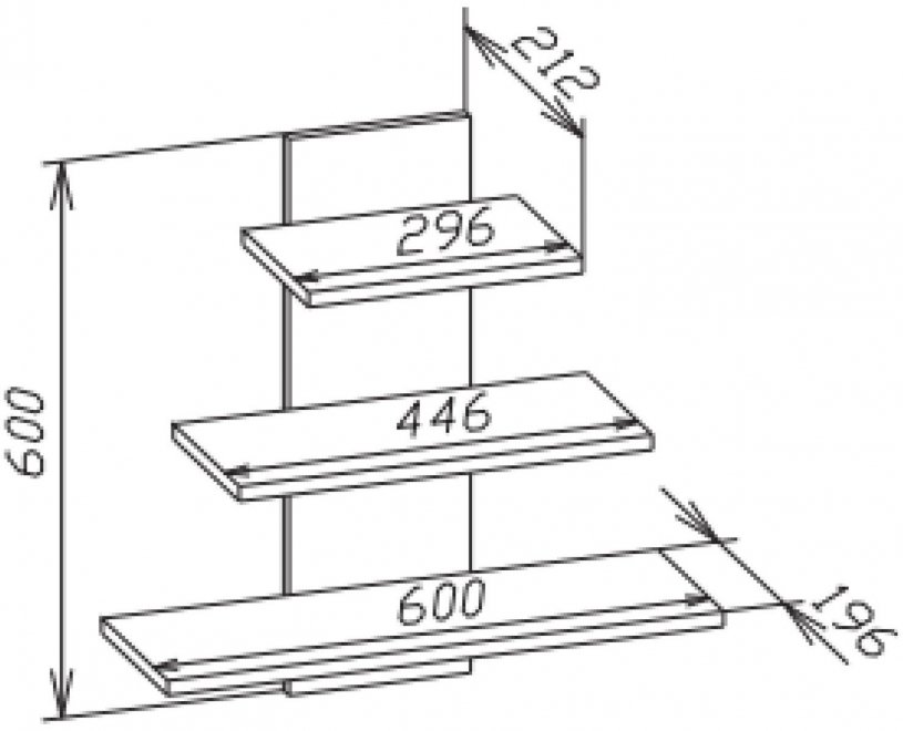 Полка ПК-8 белый