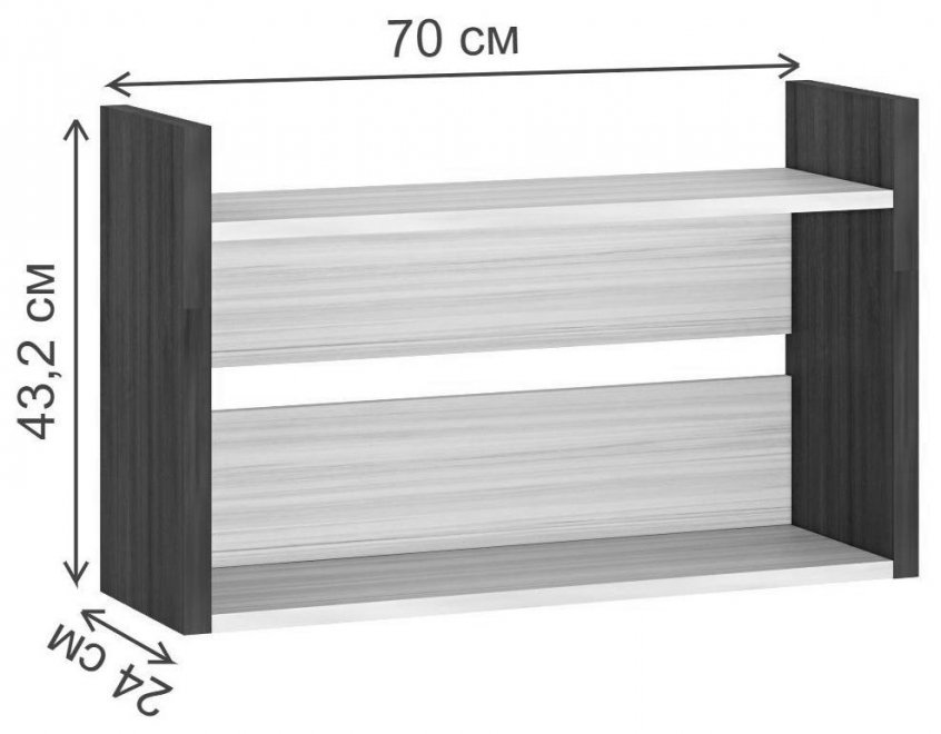 Полка ПКЛ-О Ш шамони-ч