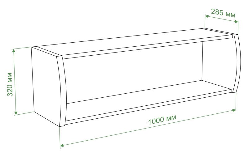 Полка Сананта ШБЕ шамони / белая
