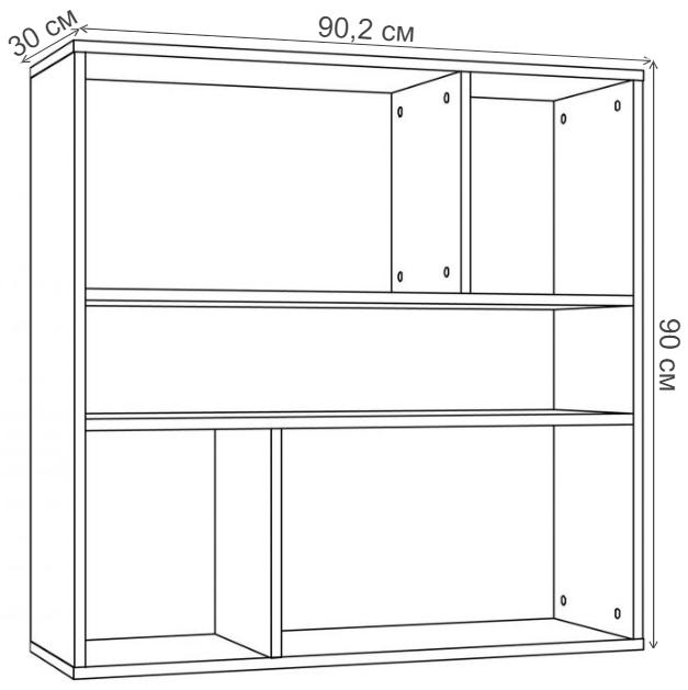 Полка Summit НМ 011.93 ярко-красная
