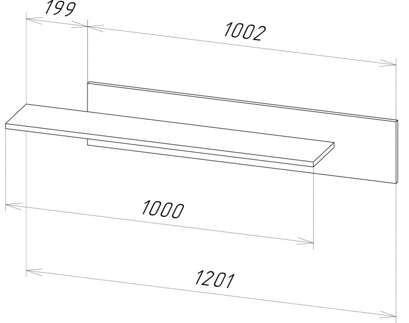 Полки Лоук белые