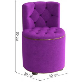 Пуф Саваж вельвет фиолетовый