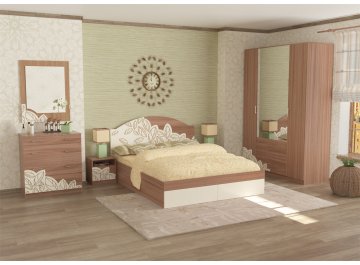 Комод Оливия ясень шимо / крем с патиной