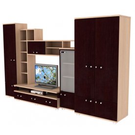 Шкаф с полками одностворчатый Карамель