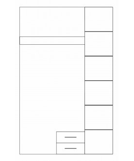 Шкаф трехдверный Olivia 3D2S