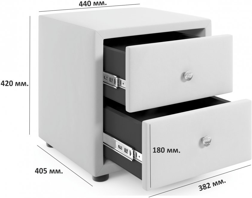Прикроватная тумба Cubo желтая