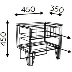 Прикроватная тумба Моника модель 3