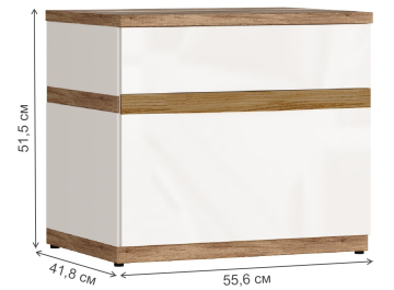 Прикроватная тумба Николь-Люкс 26