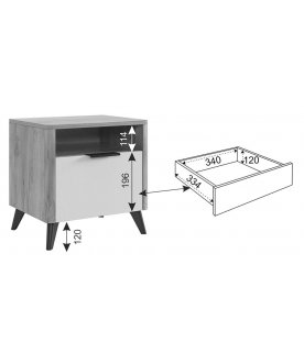 Прикроватная тумба Адам