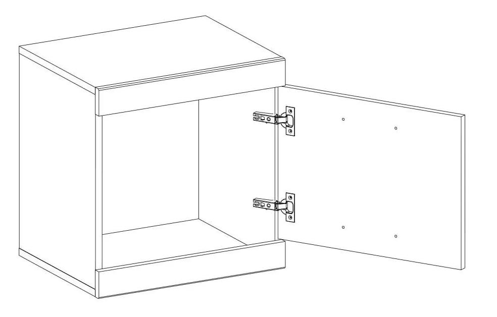 Прикроватная тумба Oskar 1D дуб санремо