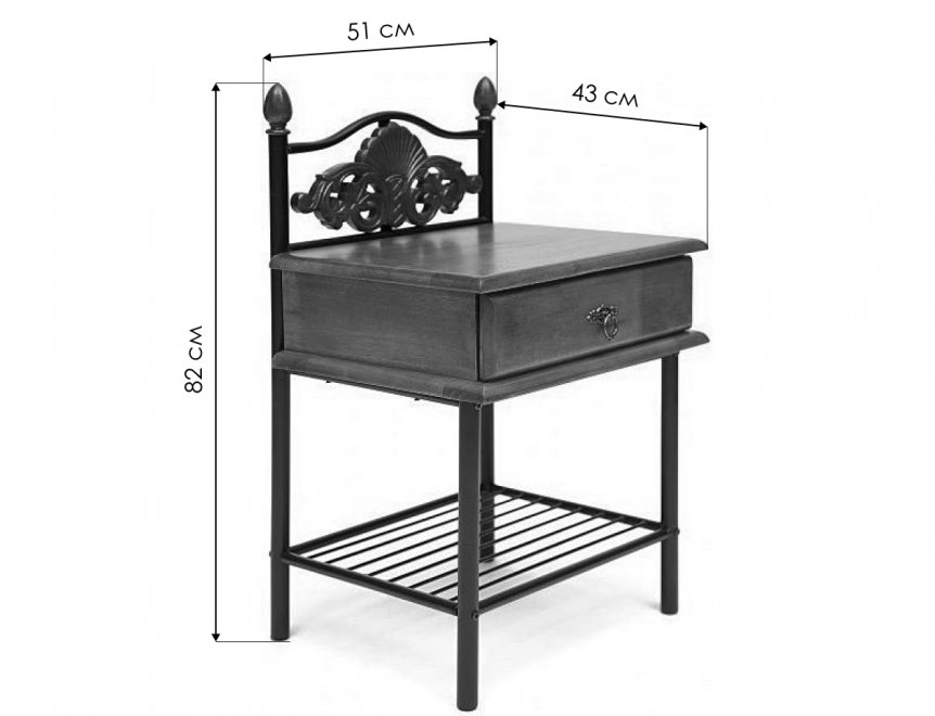Тумба прикроватная Canzona white