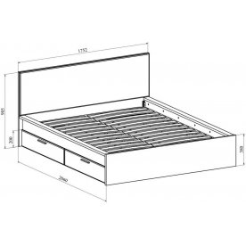 Спальный гарнитур Анастасия комплектация 3
