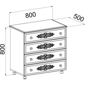 Спальный гарнитур Ассоль плюс комплектация 2