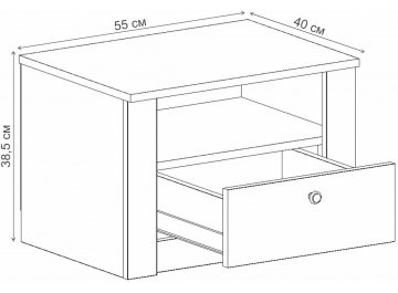 Спальный гарнитур Даллас комплектация 1
