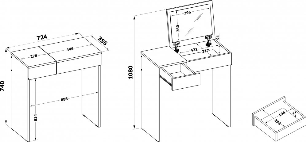 Стол раскладной СП-22 бетон