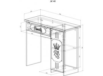 Туалетный столик ДримСтар-2