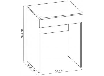 Туалетный столик Лотос-1 ТС.009.600-01