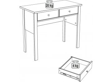 Туалетный столик Сага