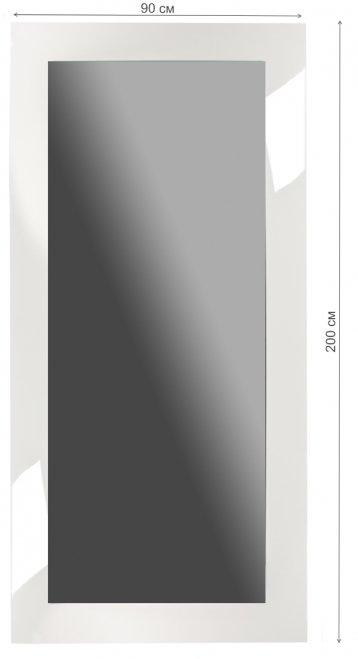 Зеркало E-77 белое