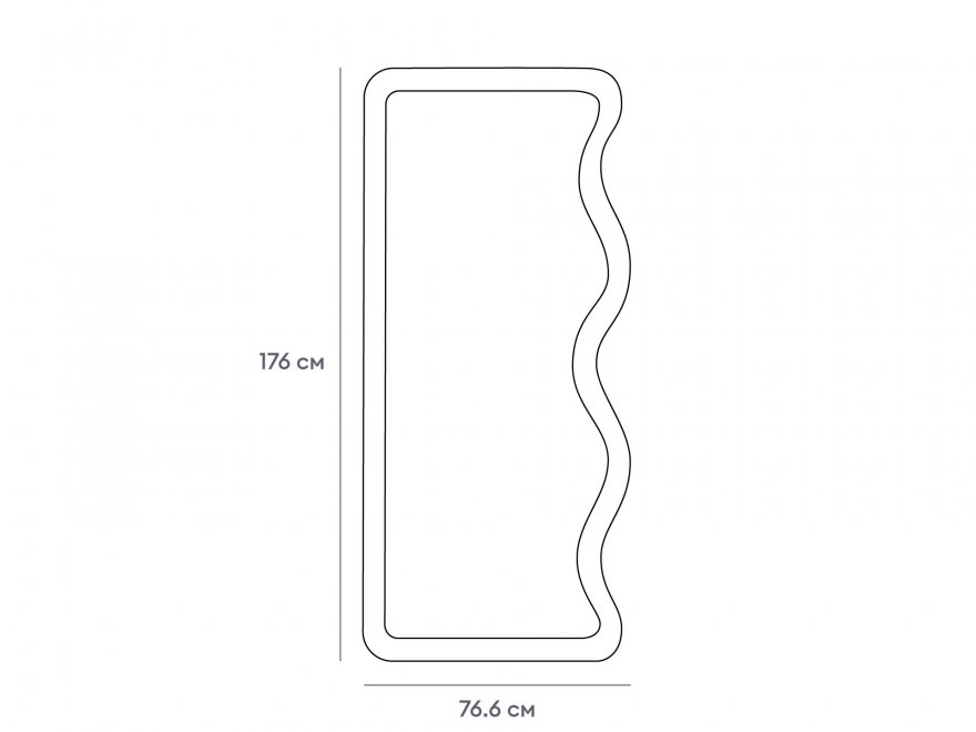 Зеркало Francis 75x175 бежевый