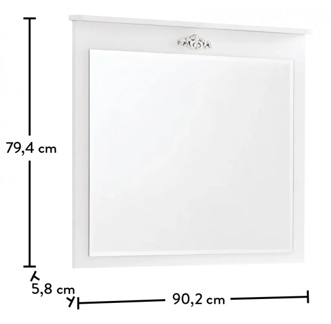 Зеркало детское Romantica белое