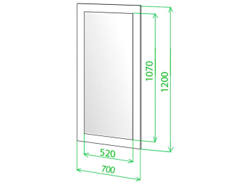 Зеркало Той 120 Н