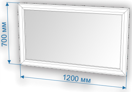 Зеркало ЗР-120 крем