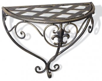 Подставка Чили большая настенная плетенка бронза с золотой патиной