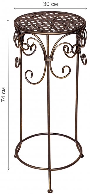 Подставка круглая большая Ванкувер бронзовая