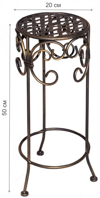 Подставка круглая маленькая Ванкувер бронзовая