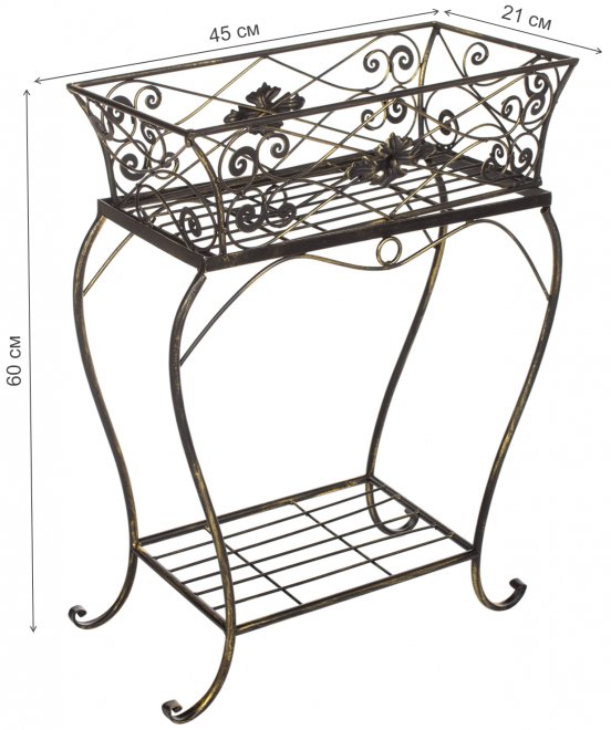 Подставка Жани бронза c золотой патиной