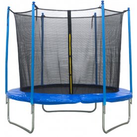Батут с защитной сеткой AL-in244-blue