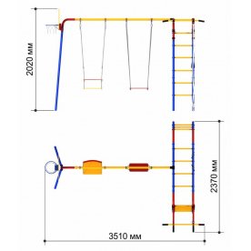 Детский спортивный комплекс Карусель 3.3.22.00 Акробат