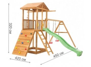 Детская игровая площадка для улицы Активный городок 5 с качелями