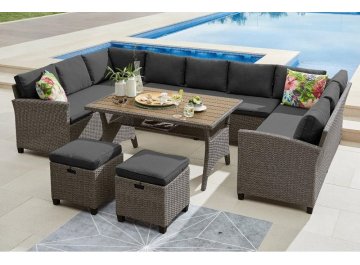 Кофейный комплект из ротанга AFM-370A