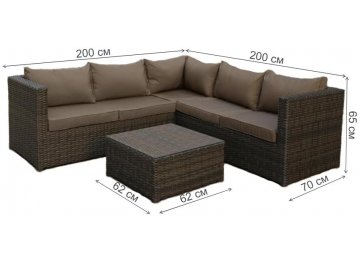 Комплект для отдыха из ротанга YR825A