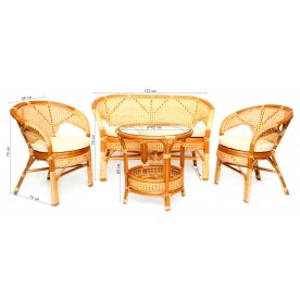 Комплект для отдыха Пеланги 02/15 коньяк