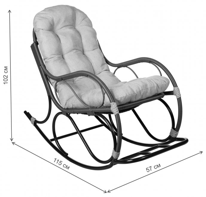 Кресло-качалка БГ-КК бамбук