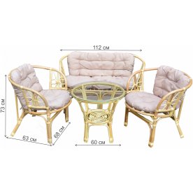 Комплект для отдыха из ротанга Багамы BS001-МТ002