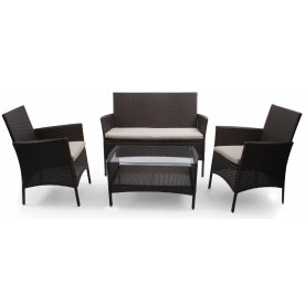 Комплект плетеной мебели TJF-R567-BN коричневый