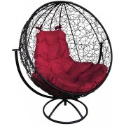 чёрный / бордовый