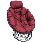 черный / бордовый