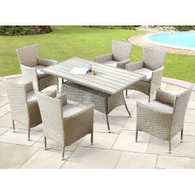 Обеденный комплект из ротанга AFM-195-6Pcs