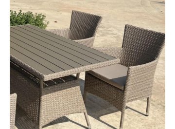Обеденный комплект из ротанга AM-196/T196 плетеный