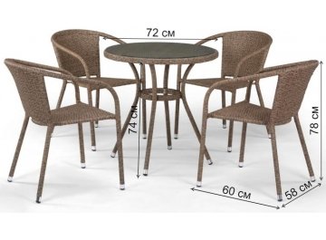 Обеденный комплект T282ANT/Y137C-W56 4+1