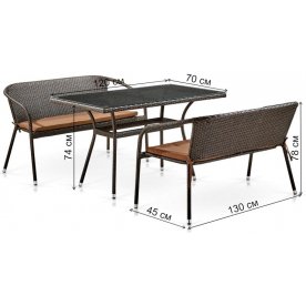 Обеденный комплект T286/S139B-W53