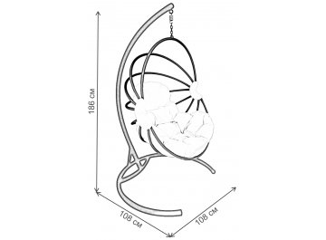 Подвесное кресло Веер